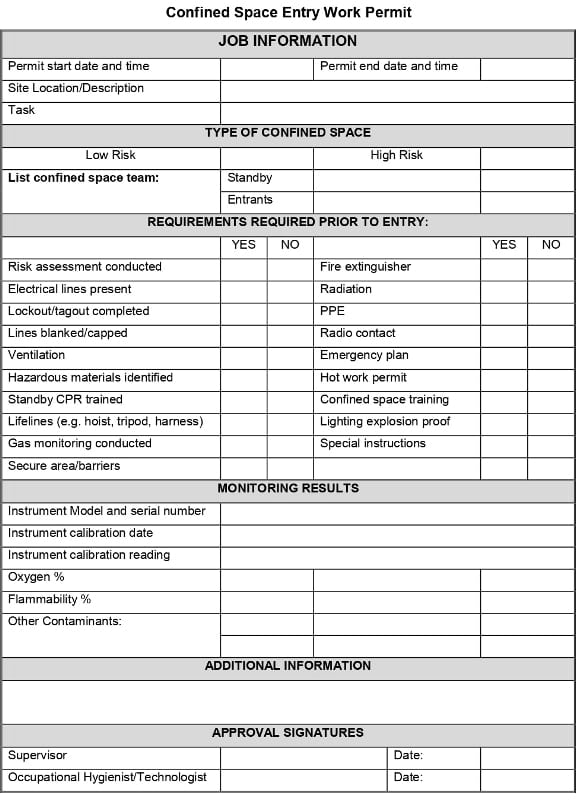 Confined-space-workpermit-format