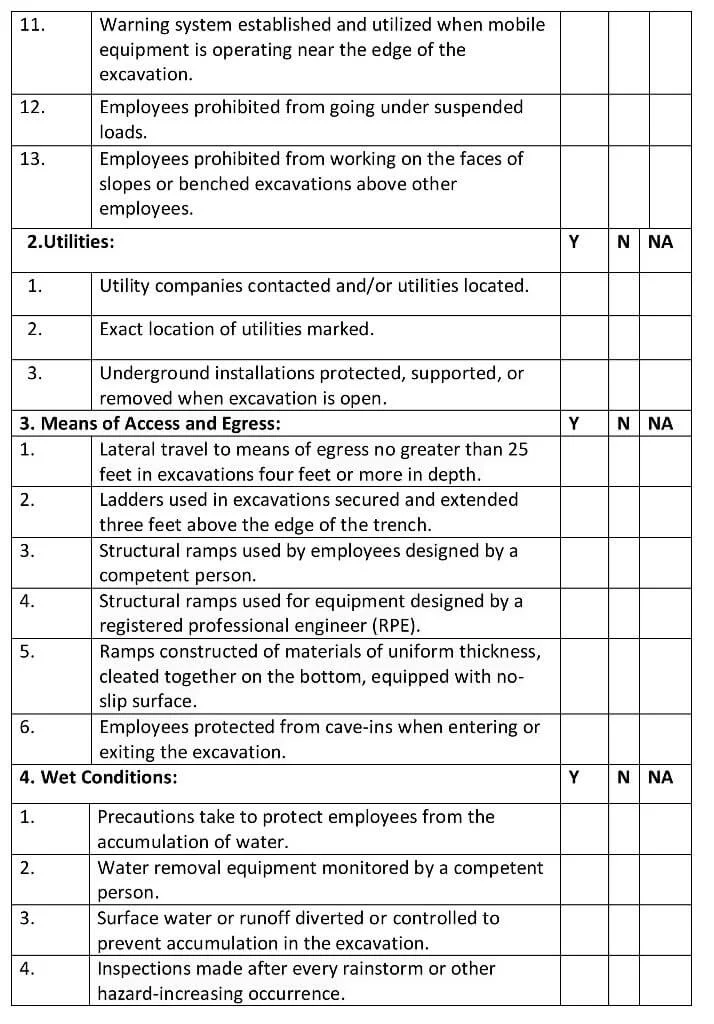 Excavation-checklist-2